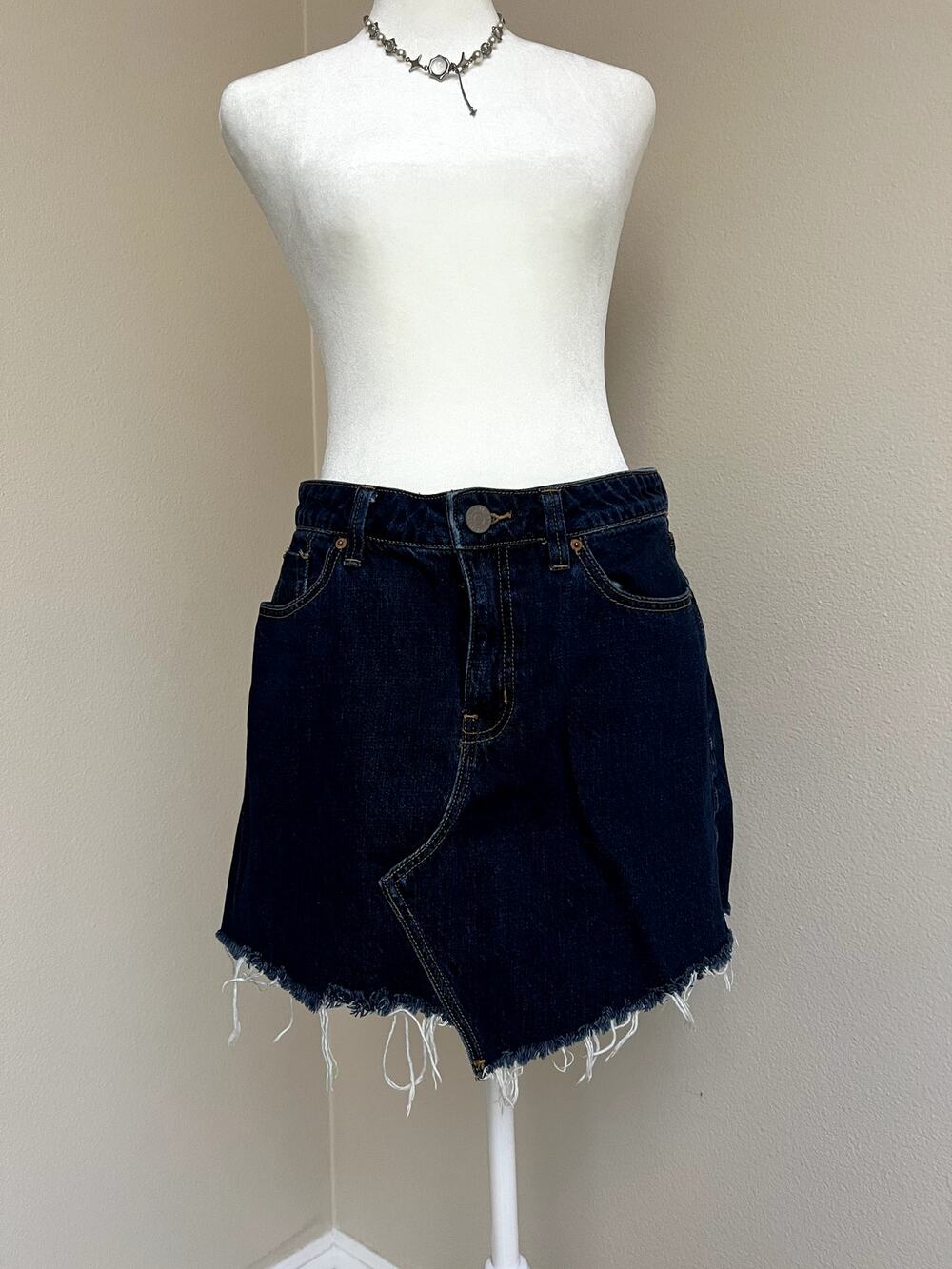 BDG Dark Blue Denim Mini Skirt